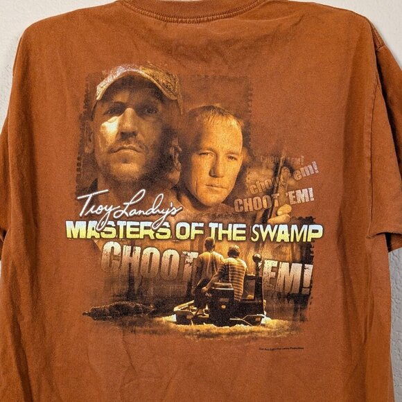 Alstar Swamp People Troy Landry Master of the Swamp "Choot 'Em!" size L Unisex - Picture 9 of 9